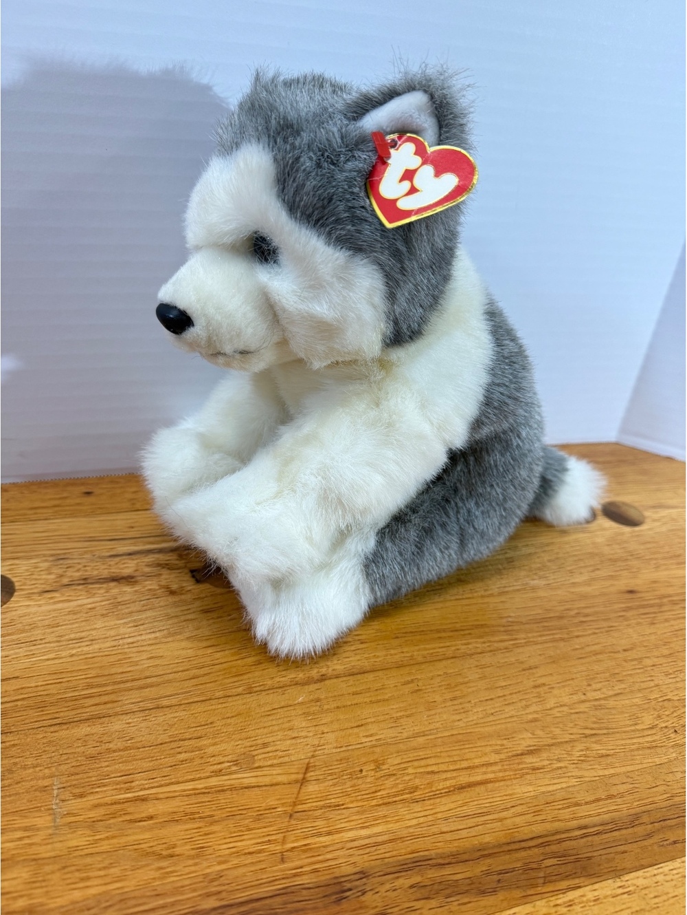 Ty Classic Dakota Siberian Husky Plush Stuffed Animal Dog 13" Long 2000 Vintage